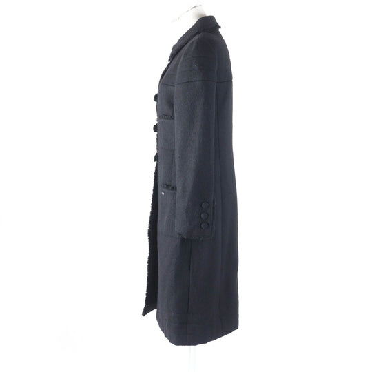 CHANEL coat P28956 06A Outer: 100% wool, Lining: 100% silk black Women 36 Used Authentic