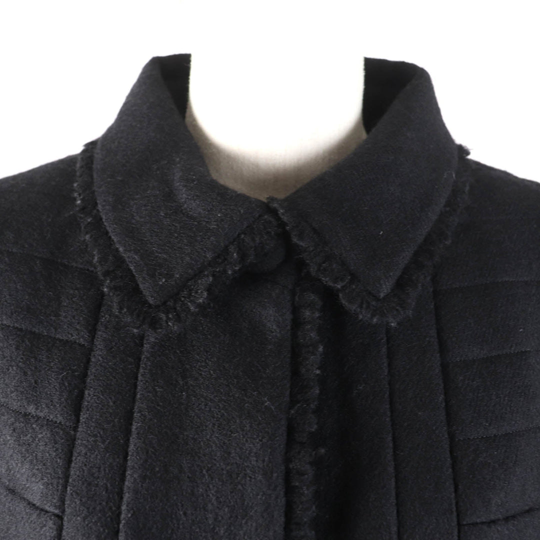 CHANEL coat P28956 06A Outer: 100% wool, Lining: 100% silk black Women 36 Used Authentic