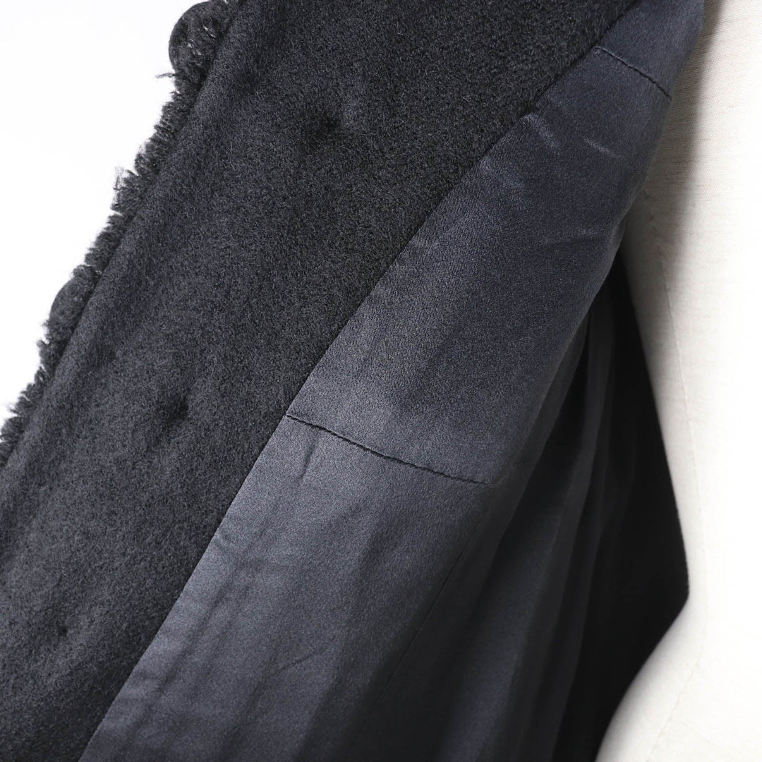 CHANEL coat P28956 06A Outer: 100% wool, Lining: 100% silk black Women 36 Used Authentic