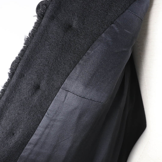 CHANEL coat P28956 06A Outer: 100% wool, Lining: 100% silk black Women 36 Used Authentic