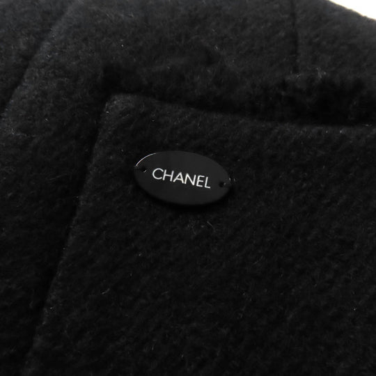 CHANEL coat P28956 06A Outer: 100% wool, Lining: 100% silk black Women 36 Used Authentic