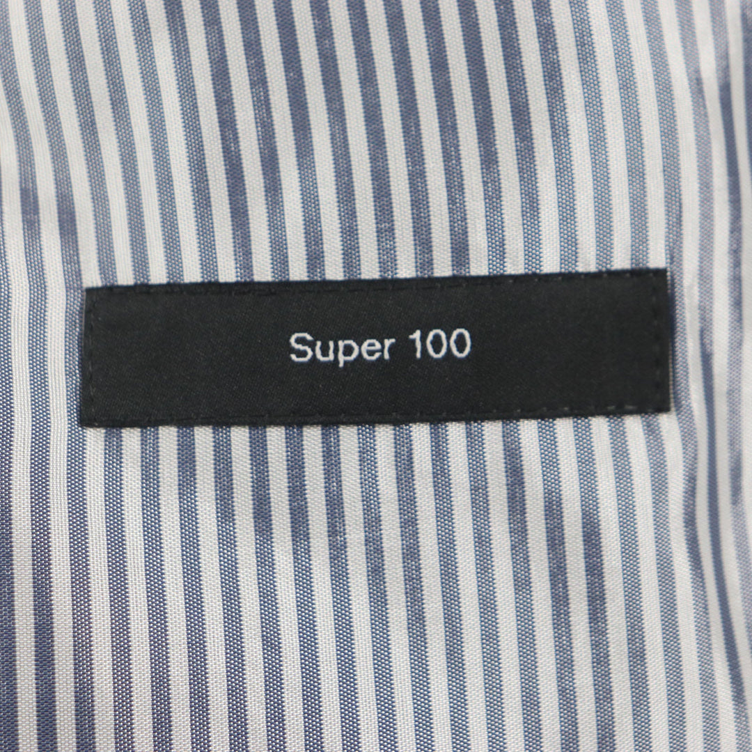 HUGO BOSS setup Outer: 100% wool, Lining: 54% acetate, Lining: 46% rayon, Sleeve lining: 51% rayon, Sleeve lining: 49% acetate Navy mens 52 Used Authentic