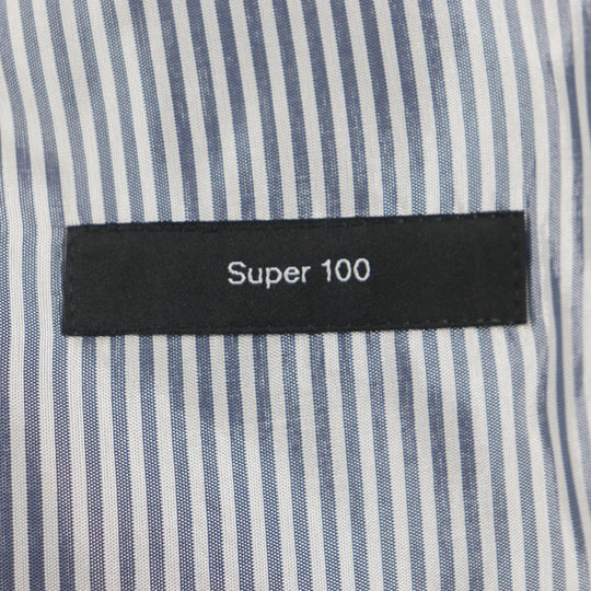 HUGO BOSS setup Outer: 100% wool, Lining: 54% acetate, Lining: 46% rayon, Sleeve lining: 51% rayon, Sleeve lining: 49% acetate Navy mens 52 Used Authentic