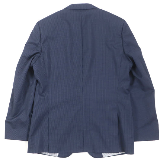 HUGO BOSS setup Outer: 100% wool, Lining: 54% acetate, Lining: 46% rayon, Sleeve lining: 51% rayon, Sleeve lining: 49% acetate Navy mens 52 Used Authentic