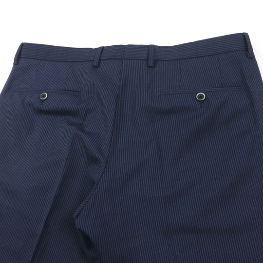 HUGO BOSS setup Outer: 100% wool, Lining: 54% acetate, Lining: 46% rayon, Sleeve lining: 51% rayon, Sleeve lining: 49% acetate Navy mens 52 Used Authentic