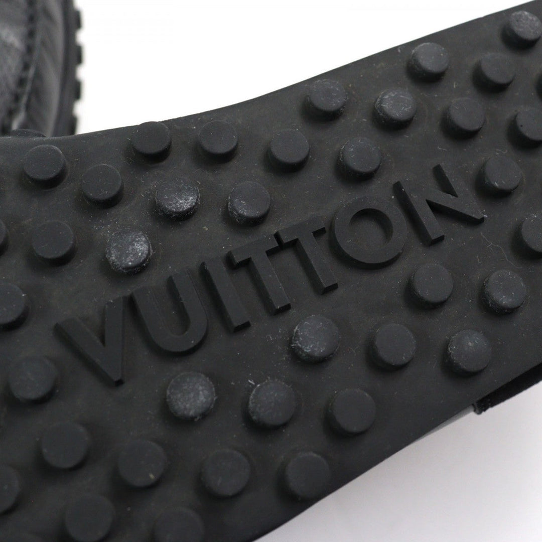LOUIS VUITTON loafers leather Black type LV Racer Line 7.5