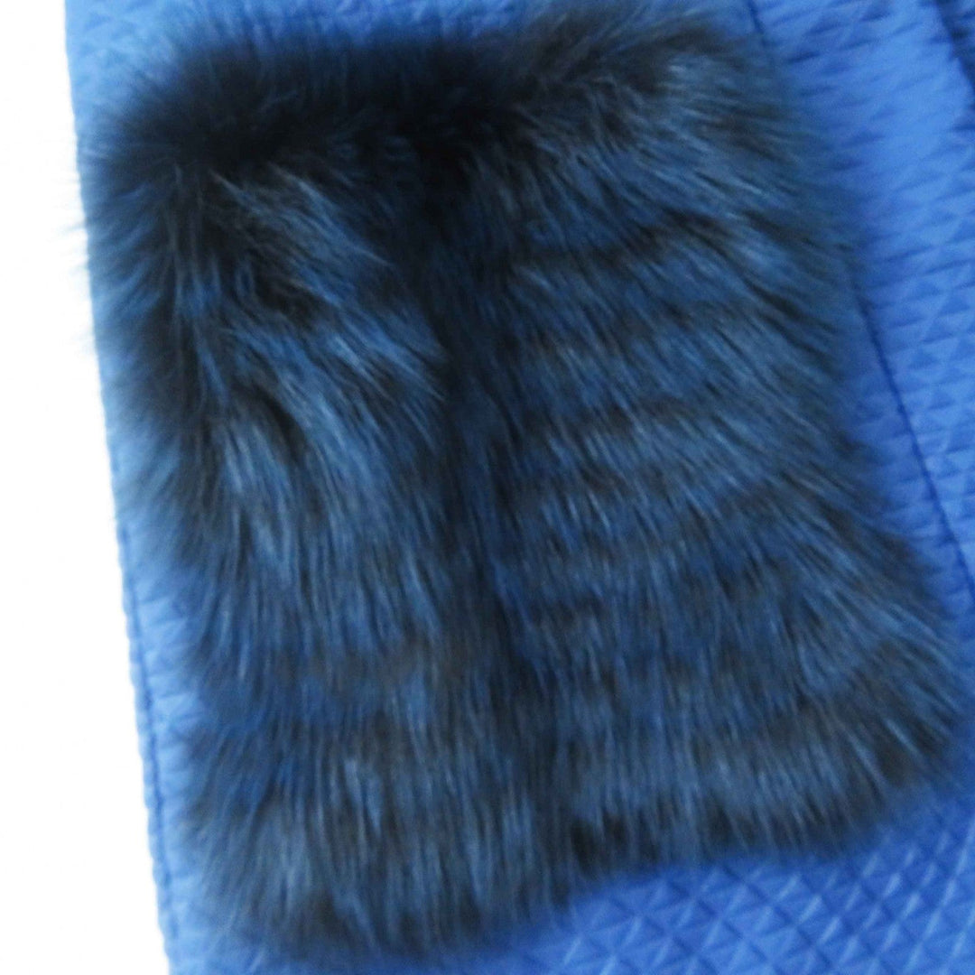 FENDI down coat Outer: 100% nylon, Lining: 100% polyester, Filling: 100% polyester, Fur: Fox blue-black Women 40 Used Authentic
