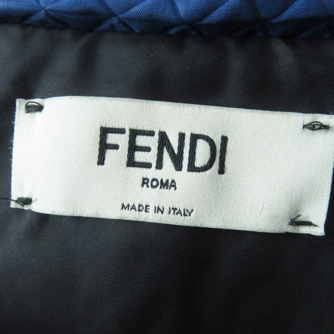 FENDI down coat Outer: 100% nylon, Lining: 100% polyester, Filling: 100% polyester, Fur: Fox blue-black Women 40 Used Authentic
