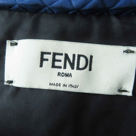 FENDI down coat Outer: 100% nylon, Lining: 100% polyester, Filling: 100% polyester, Fur: Fox blue-black Women 40 Used Authentic