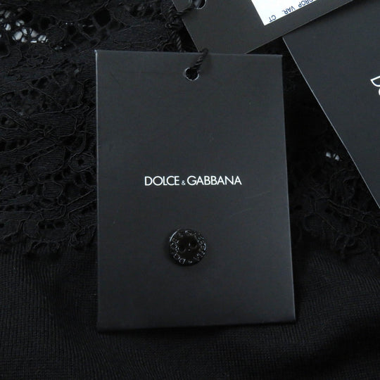 DOLCE&GABBANA tops Main: 85% wool, 7% cotton, 5% viscose, 3% nylon black Women 42 Used Authentic