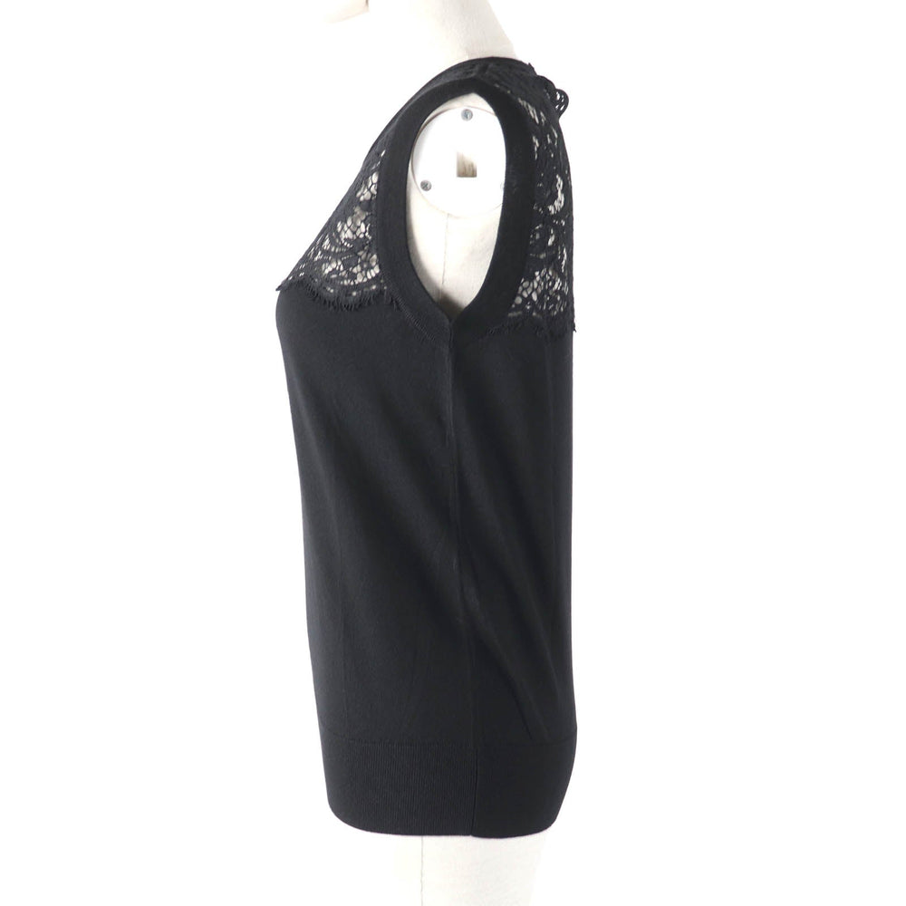 DOLCE&GABBANA tops Main: 85% wool, 7% cotton, 5% viscose, 3% nylon black Women 42 Used Authentic