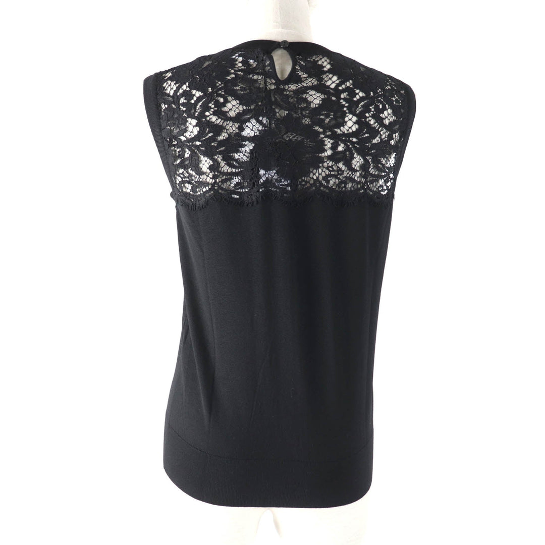 DOLCE&GABBANA tops Main: 85% wool, 7% cotton, 5% viscose, 3% nylon black Women 42 Used Authentic