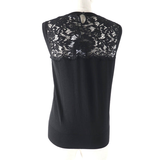 DOLCE&GABBANA tops Main: 85% wool, 7% cotton, 5% viscose, 3% nylon black Women 42 Used Authentic