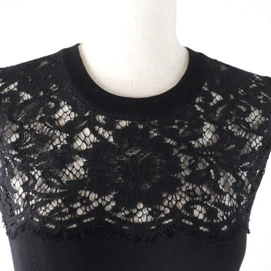 DOLCE&GABBANA tops Main: 85% wool, 7% cotton, 5% viscose, 3% nylon black Women 42 Used Authentic
