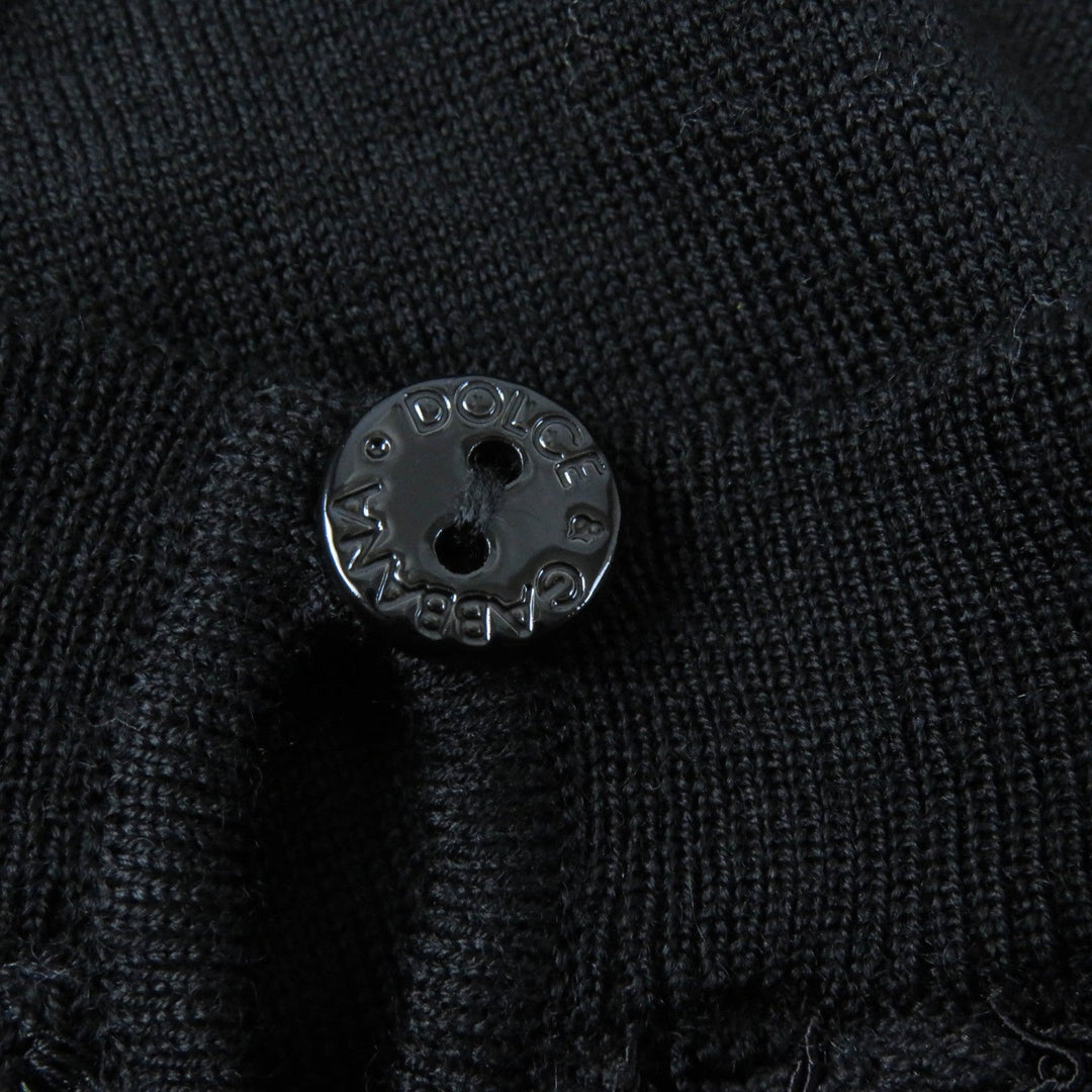 DOLCE&GABBANA tops Main: 85% wool, 7% cotton, 5% viscose, 3% nylon black Women 42 Used Authentic