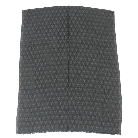 SAINT LAURENT PARIS Scarf Main: 35% cashmere, Main: 35% silk, Main: 30% wool Black type mens Used Authentic
