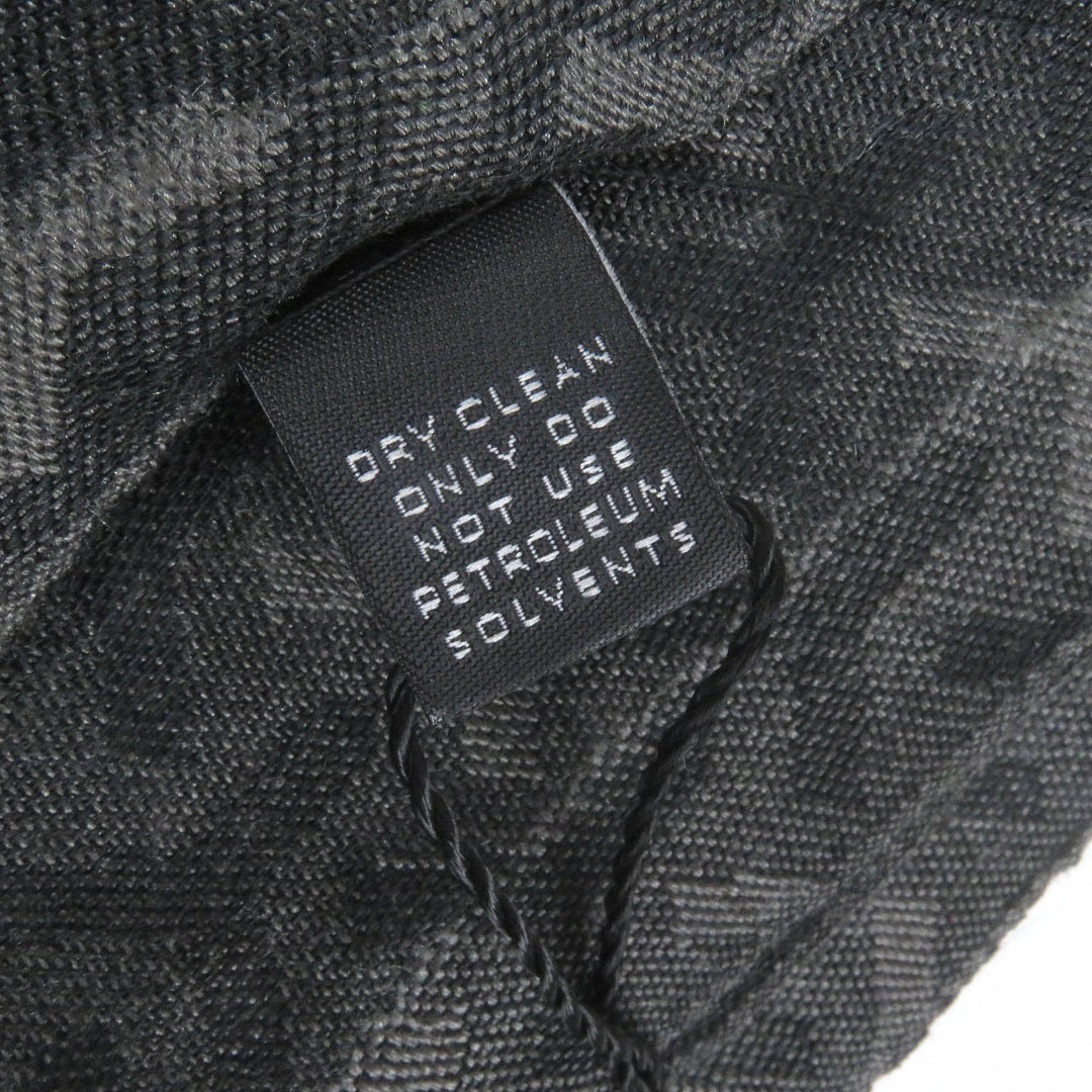 SAINT LAURENT PARIS Scarf Main: 35% cashmere, Main: 35% silk, Main: 30% wool Black type mens Used Authentic