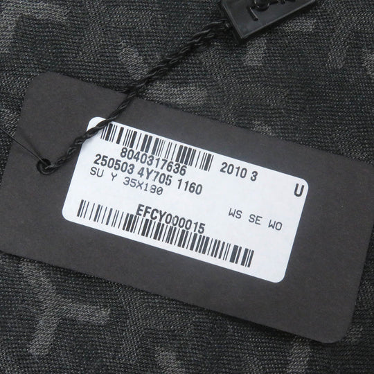 SAINT LAURENT PARIS Scarf Main: 35% cashmere, Main: 35% silk, Main: 30% wool Black type mens Used Authentic