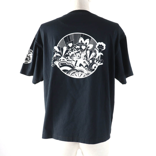 HERMES Short sleeve T-shirt 2E4602DU Main: 100% cotton black Women 38 Used Authentic
