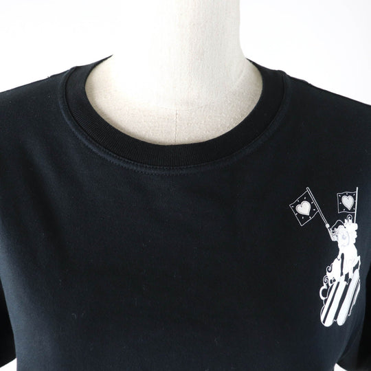 HERMES Short sleeve T-shirt 2E4602DU Main: 100% cotton black Women 38 Used Authentic