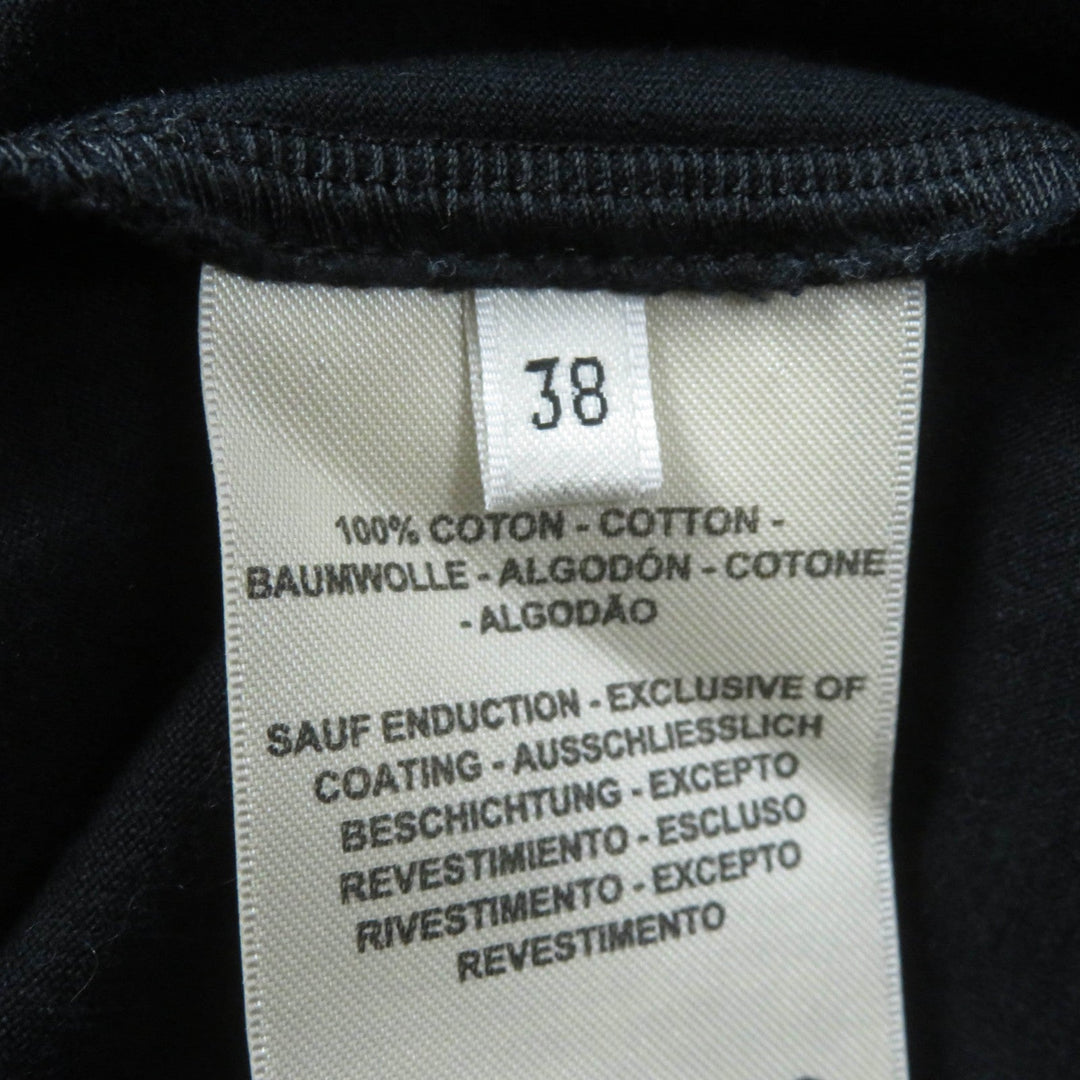 HERMES Short sleeve T-shirt 2E4602DU Main: 100% cotton black Women 38 Used Authentic