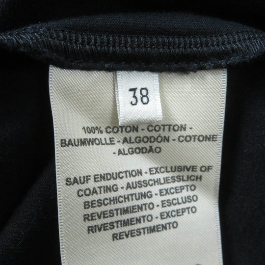 HERMES Short sleeve T-shirt 2E4602DU Main: 100% cotton black Women 38 Used Authentic