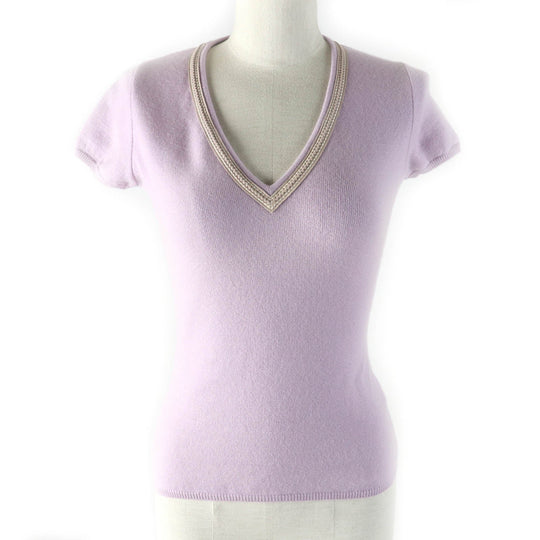 Loro Piana knit Main: 95% cashmere, Main: 5% polyester purple Women 38 Used Authentic