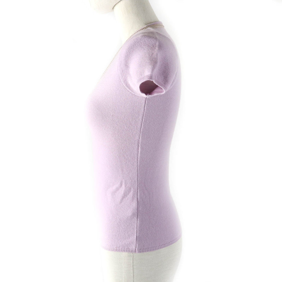 Loro Piana knit Main: 95% cashmere, Main: 5% polyester purple Women 38 Used Authentic
