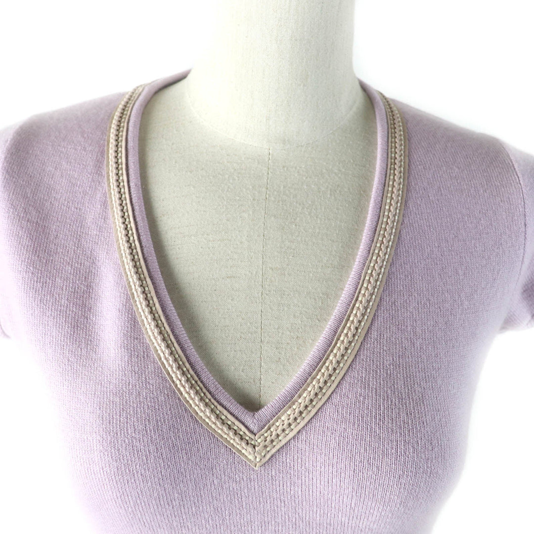 Loro Piana knit Main: 95% cashmere, Main: 5% polyester purple Women 38 Used Authentic