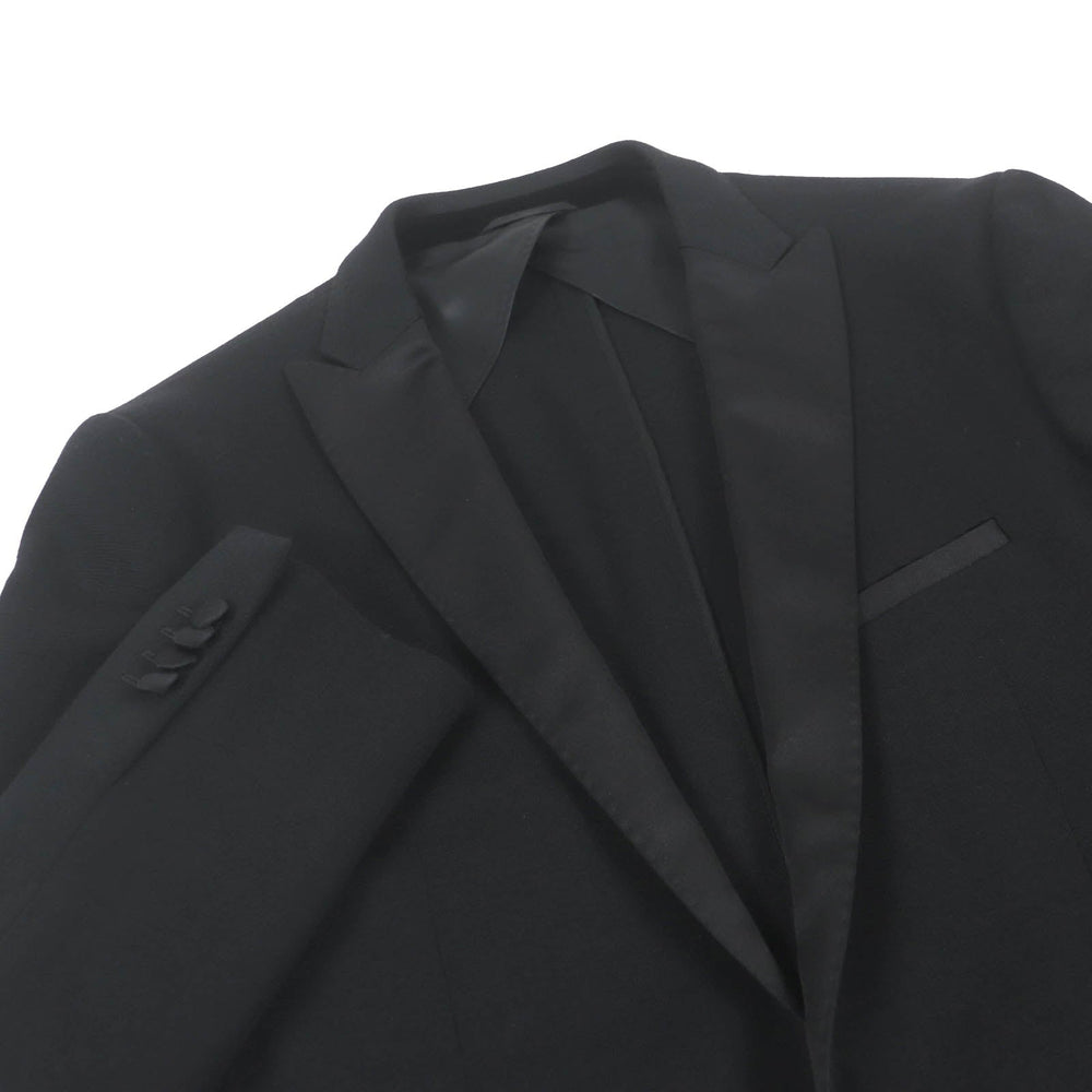 ETRO tailored jacket Outer: 100% wool, Lining: 68% acetate, Lining: 17% rayon, Lining: 15% cupra, Part: 100% polyester black mens 50 Used Authentic