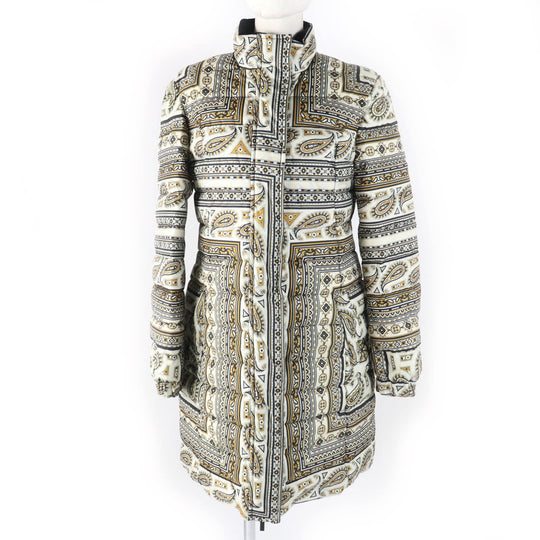 ETRO Down jacket Main: 100% polyester, Lining: 100% nylon, Filling: 80% down, Filling: 20% feather multicolor Women 44 Used Authentic