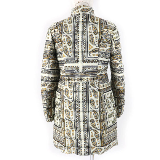 ETRO Down jacket Main: 100% polyester, Lining: 100% nylon, Filling: 80% down, Filling: 20% feather multicolor Women 44 Used Authentic