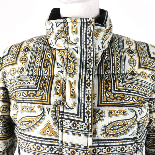ETRO Down jacket Main: 100% polyester, Lining: 100% nylon, Filling: 80% down, Filling: 20% feather multicolor Women 44 Used Authentic