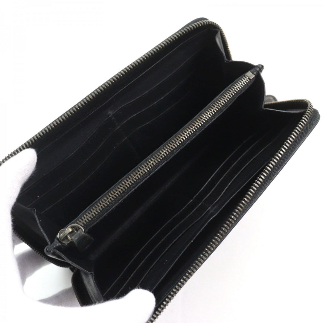 Berluti Long Wallet Purse Main: Scritto leather Gray type Itauba mens Used Authentic