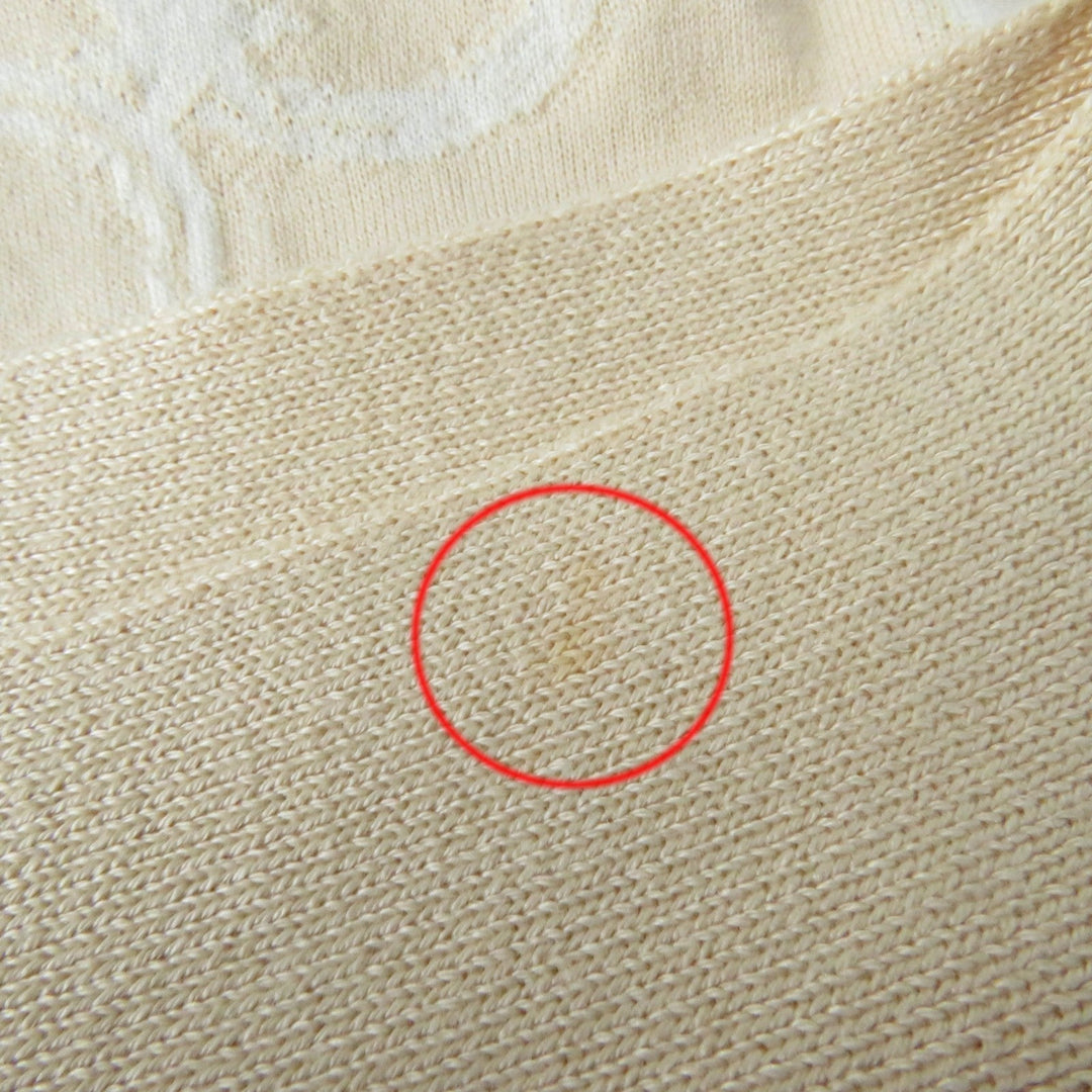 HERMES tops 2E4607DZ Main: 100% cotton beige Women 36 Used Authentic