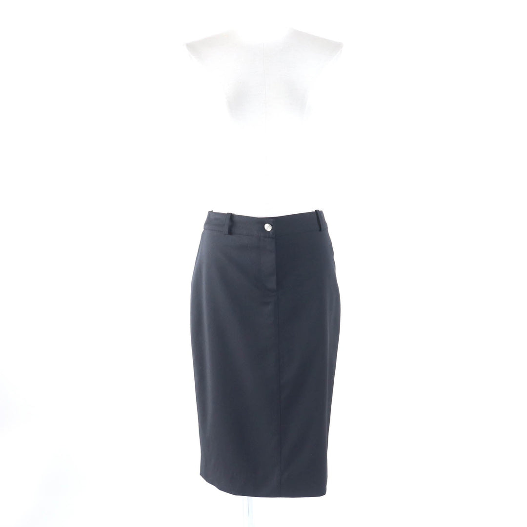 Christian Dior skirt 4H12033422 Outer: 90% wool, Outer: 8% nylon, Outer: 2% lycra, Lining: 94% silk, Lining: 6% lycra black Women 34 Used Authentic