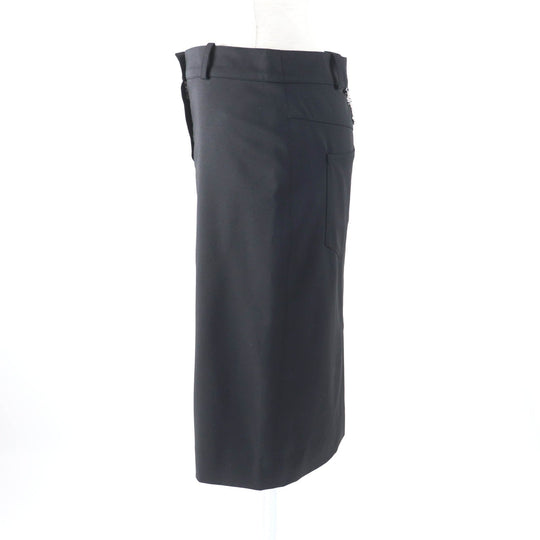 Christian Dior skirt 4H12033422 Outer: 90% wool, Outer: 8% nylon, Outer: 2% lycra, Lining: 94% silk, Lining: 6% lycra black Women 34 Used Authentic