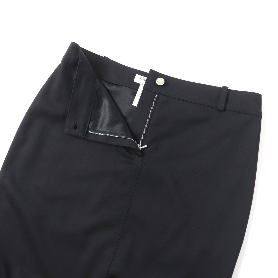 Christian Dior skirt 4H12033422 Outer: 90% wool, Outer: 8% nylon, Outer: 2% lycra, Lining: 94% silk, Lining: 6% lycra black Women 34 Used Authentic