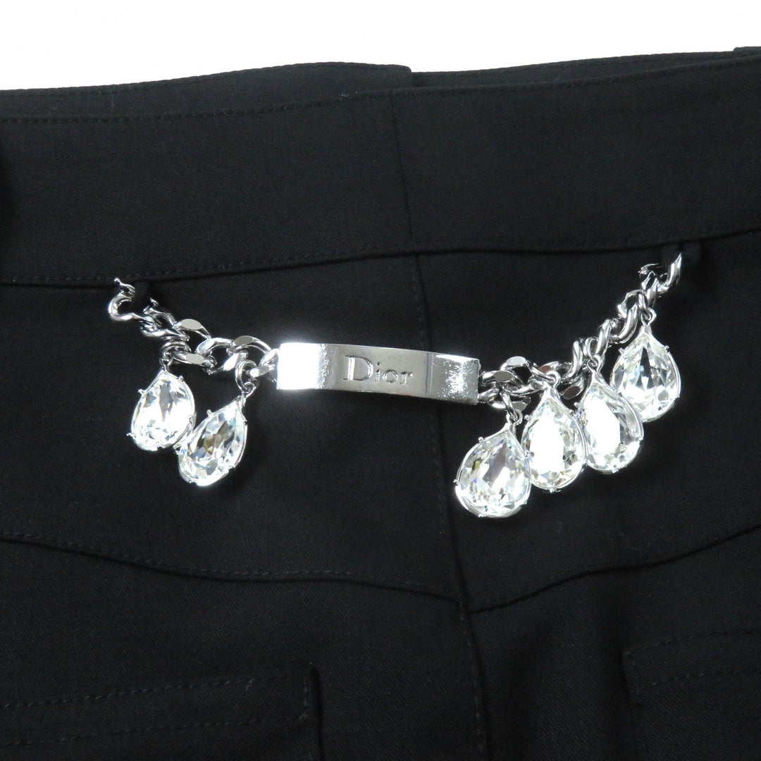 Christian Dior skirt 4H12033422 Outer: 90% wool, Outer: 8% nylon, Outer: 2% lycra, Lining: 94% silk, Lining: 6% lycra black Women 34 Used Authentic