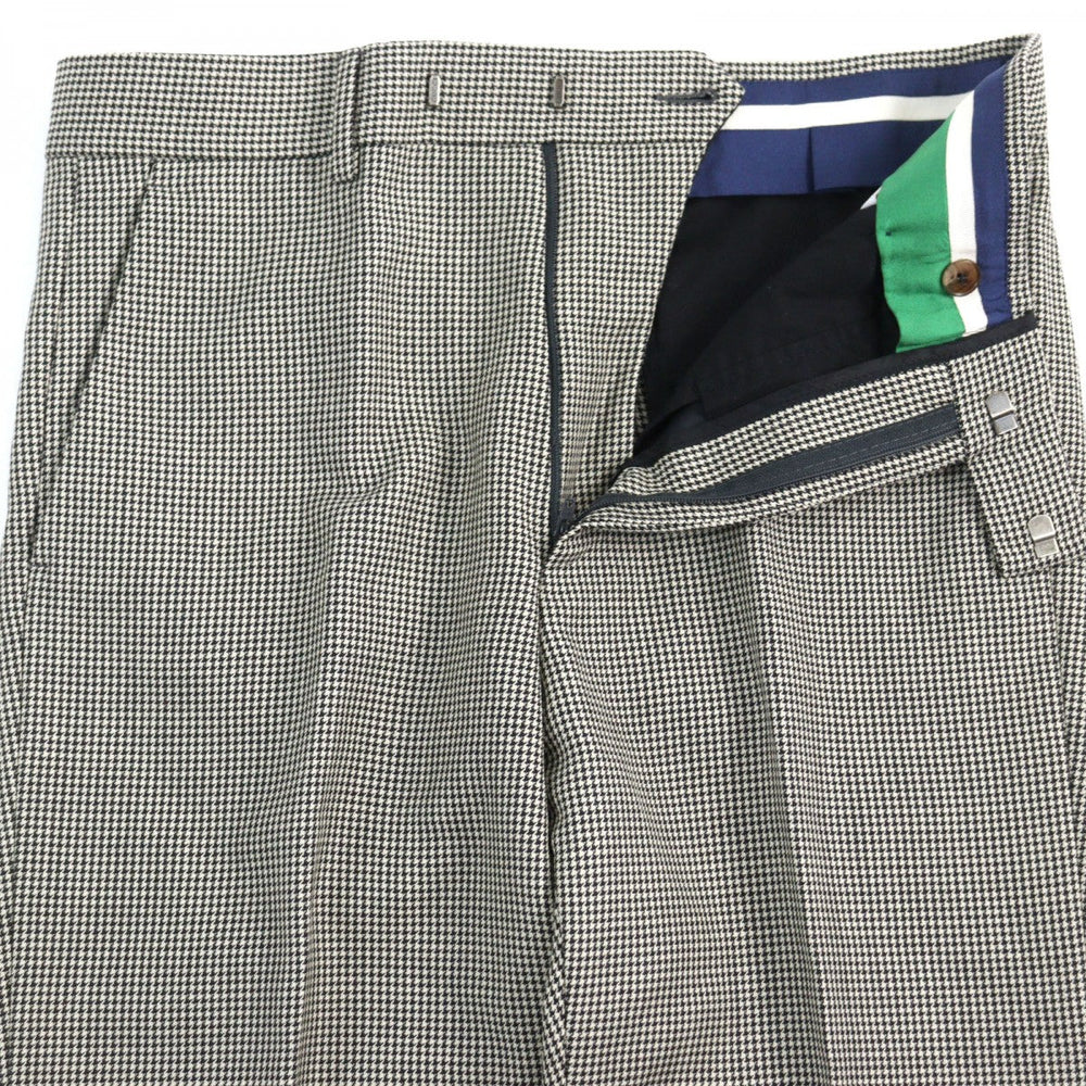 GUCCI Pants 574355 Outer: 88% wool, Outer: 12% mohair, Lining: 100% rayon, Part: 65% polyester, Part: 35% cotton Black White mens Used Authentic