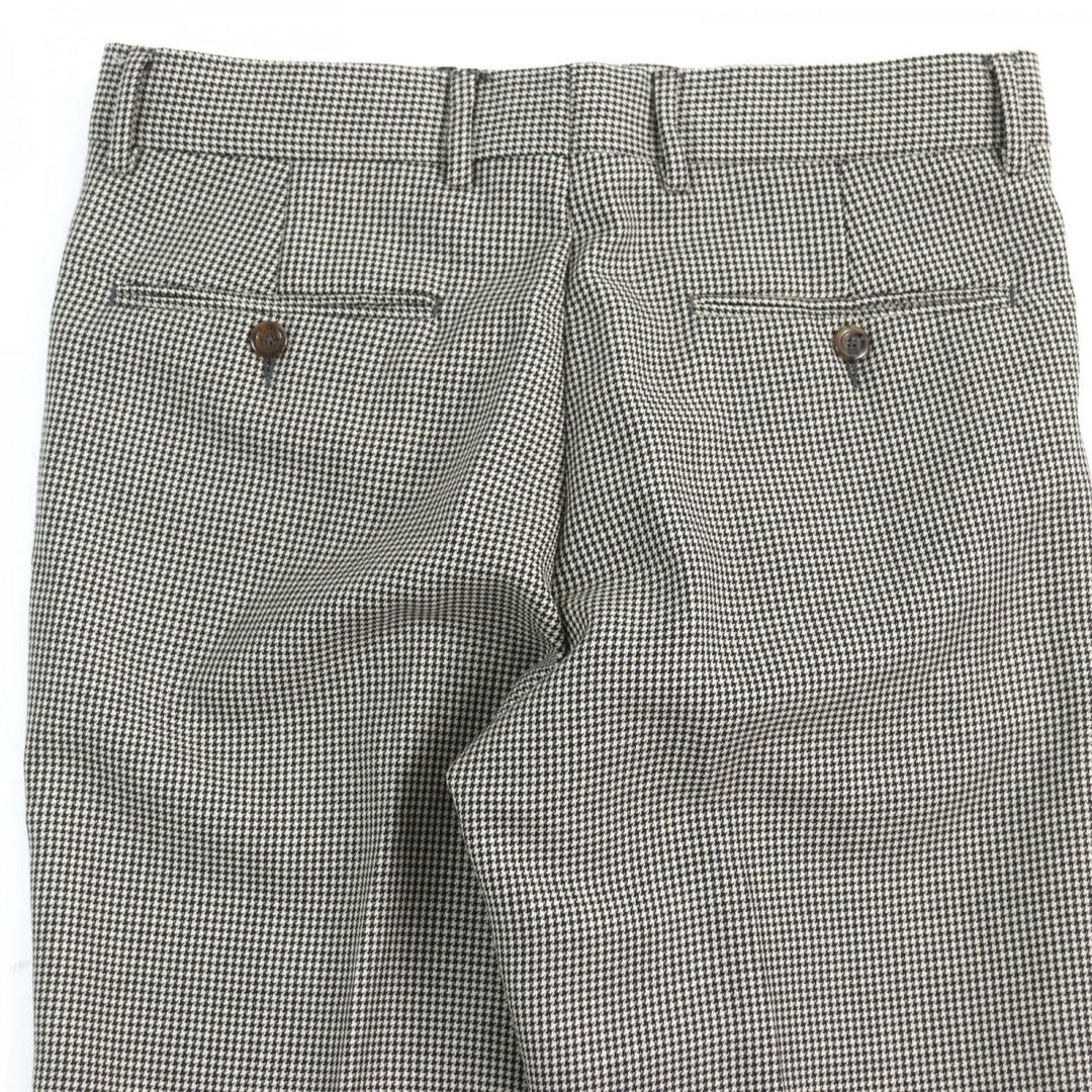 GUCCI Pants 574355 Outer: 88% wool, Outer: 12% mohair, Lining: 100% rayon, Part: 65% polyester, Part: 35% cotton Black White mens Used Authentic