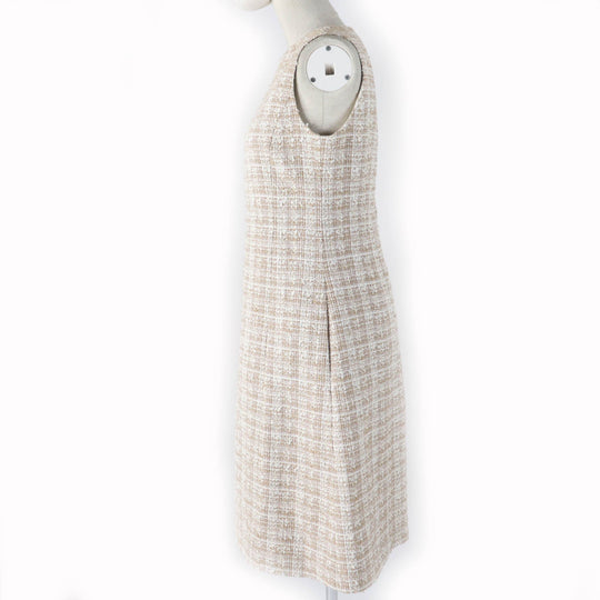 FOXEY one piece 40543 Main: 75% cotton, 12% polyester, 8% nylon, 3% acrylic, 2% polyurethane Beige type Women 40 Used Authentic