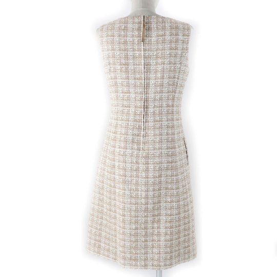FOXEY one piece 40543 Main: 75% cotton, 12% polyester, 8% nylon, 3% acrylic, 2% polyurethane Beige type Women 40 Used Authentic