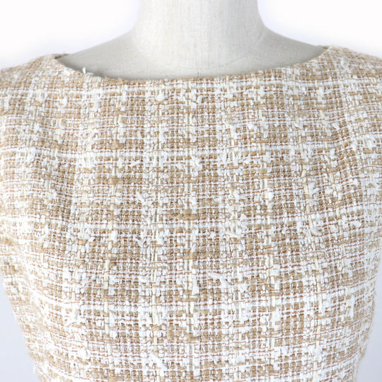 FOXEY one piece 40543 Main: 75% cotton, 12% polyester, 8% nylon, 3% acrylic, 2% polyurethane Beige type Women 40 Used Authentic