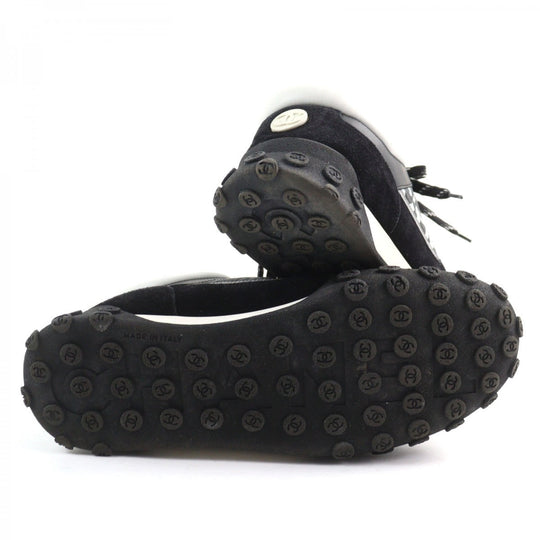 CHANEL sneakers G34087 Main: Nylon, Part: Suede leather, Part: Leather Black gray white mens 41 Used Authentic