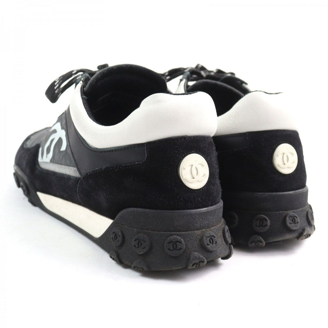 CHANEL sneakers G34087 Main: Nylon, Part: Suede leather, Part: Leather Black gray white mens 41 Used Authentic