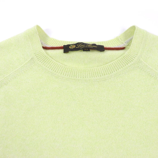 Loro Piana sweater MAC3539 Main: 100% cashmere lime mens 48 Used Authentic