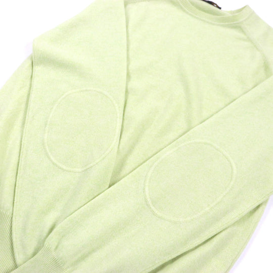 Loro Piana sweater MAC3539 Main: 100% cashmere lime mens 48 Used Authentic