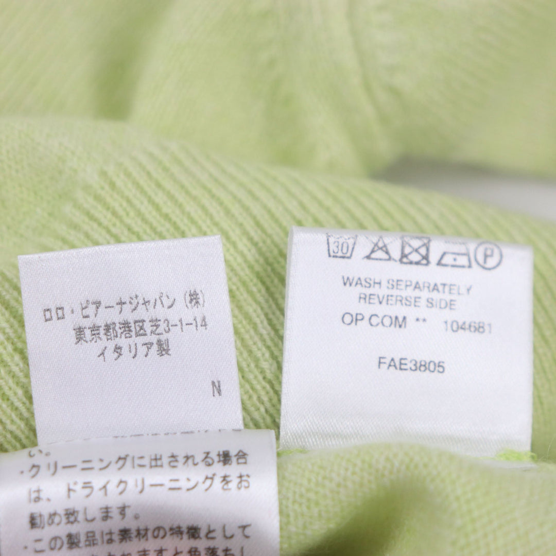 Loro Piana sweater MAC3539 Main: 100% cashmere lime mens 48 Used Authentic