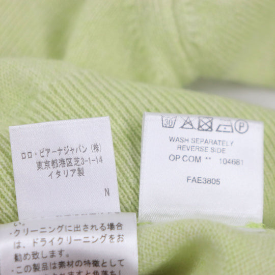 Loro Piana sweater MAC3539 Main: 100% cashmere lime mens 48 Used Authentic
